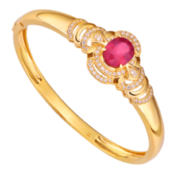 Vòng tay Vàng 18K đính đá Ruby PNJ RBXMY000178