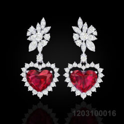 Unique Ruby Earrings