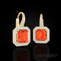 Fanta Spessartite Garnet Earrings