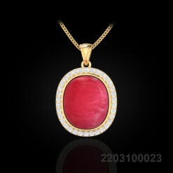 Classic Cabochon Ruby Pendant