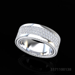 Rope Diamond Eternity Ring