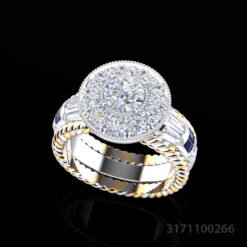 Sparkling Diamond Wedding Set