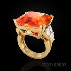 Fanta Spessartite Garnet Ring