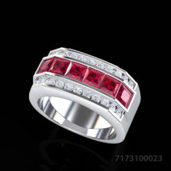 Men's Elegant Ruby Ring