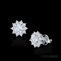 Cluster Diamond Earrings