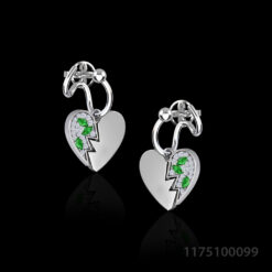 Completed Heart Earrings
