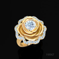 Blooming Rose Diamond Ring