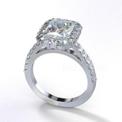 Blaze Framed Emerald Cut Diamond Ring