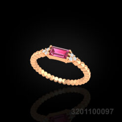Petite Pink Tourmaline Ring