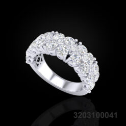 Diamond Cluster Band Ring