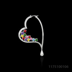 Single Heart Earrings