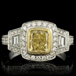 18K MULTI-TONE GOLD 2.12CT DIAMOND RING
