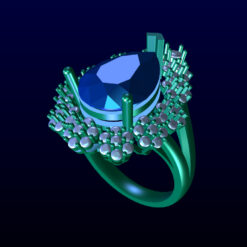 Pear-Shaped Cluster Ring