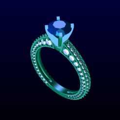 Round-Cut Engagement Ring