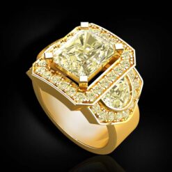 Luxury Yellow Diamond Ring
