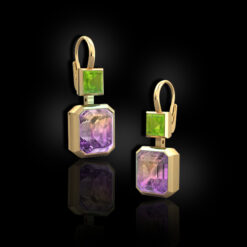 Ametrine and Peridot Earrings