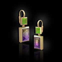 Ametrine and Peridot Earrings