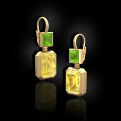 Citrine and Peridot Earrings