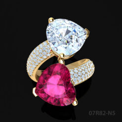 Two-stone By your side Ring