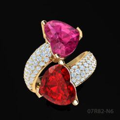 Two-stone By your side Ring