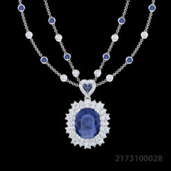 Attractive Blue Sapphire Pendant
