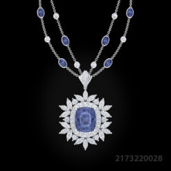 Attractive Blue Sapphire Pendant