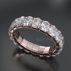 Oval Shape Stretchable Diamond Ring