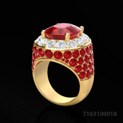 Vintage Ruby Cocktail Ring