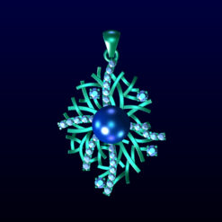 Crossover Mesh Pendant