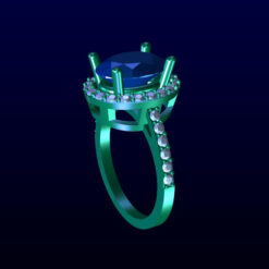 Halo Engagement Ring