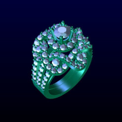 Intertwined Infinity Halo Engagement Ring