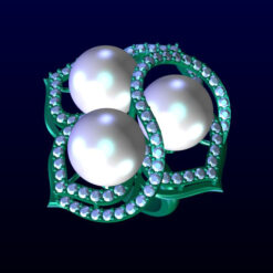 Triple Pearl Ring