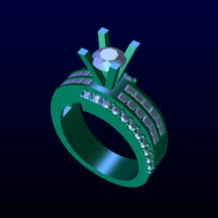 Channel-Set Engagement Ring