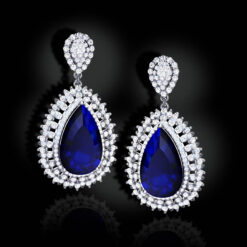Pear Cut Cocktail Earrings