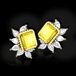 Flying Diamond Dandelion Earrings