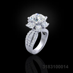 Flower Design Diamond Ring