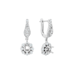 Bông tai Kim cương Vàng trắng 18K PNJ 00DDW000740