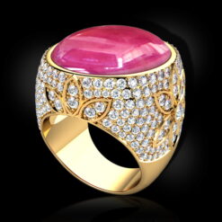 Vintage Ruby Cocktail Ring