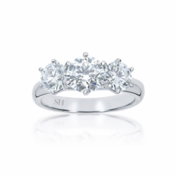 Classic 6-Claw trilogy engagement ring