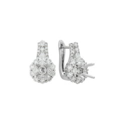 Vỏ bông tai Kim cương Vàng trắng 18K PNJ 00DDW000751