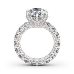 Jeulia Round Cut Eternity Sterling Silver Ring