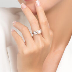 NHẪN BẠC NGỌC TRAI PHÚ QUỐC SWAROVSKI SWRIS51FL1400019