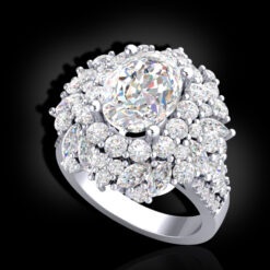 Floral Diamond Ring