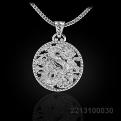 Sterling Silver Dragon Pendant