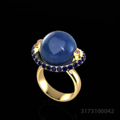 Planet Earth Sapphire Ring