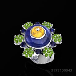 Planet Earth Lapis Lazuli Ring