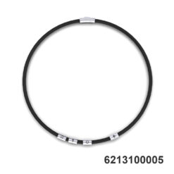 Men's Black Leather Necklace