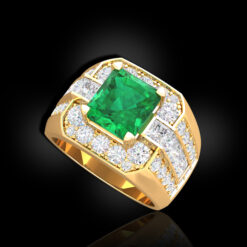 Authentic Luxury Emerald Ring