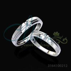 Nhẫn cưới đá CZ