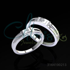 Nhẫn cưới đá CZ